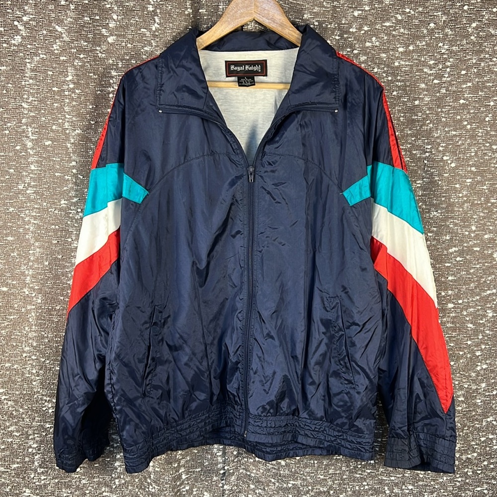 Vintage Royal Knight Track Suit Full‎ Zip Jacket